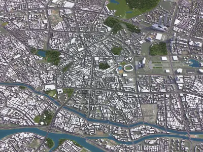 Dongguan Low-poly 3D model