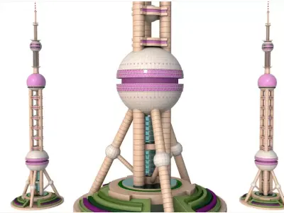 Pearl Tower 3D model