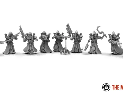 Dark Techno Shooters and Vigilants 3D print model