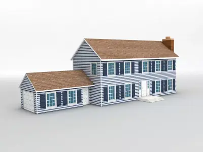 House 5 Low-poly 3D model