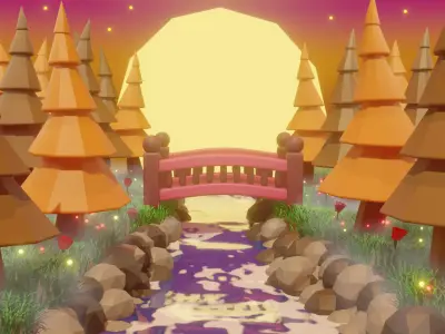 Fantasy Forest 3D model