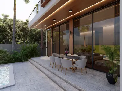 Minimal Modern villa Sketchup Lumion11  3D model