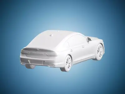 Genesis G80 Sedan Car 3D print model