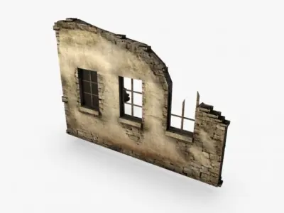 Building ruins 3D model