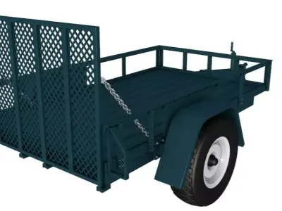 cargo trailer 3D model