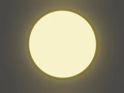 Glowing Flashlight Low-poly 3D model