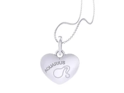 Kids Heart Pendants 3dm STL OBJ FBX Renders Details 3D print model 2
