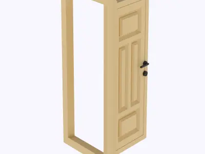 Functional Door style 3  3D print model