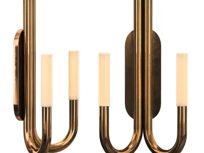 ROUSSEAU DOUBLE SCONCE 3D model