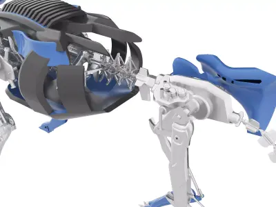 mechanical dog Low-poly 3D model purchase