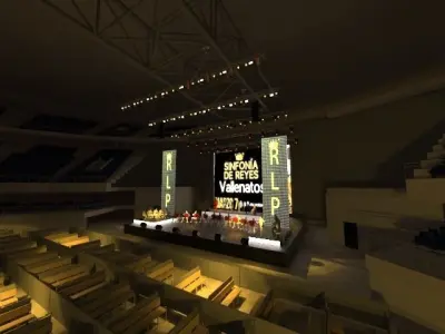 Coliseum adaptation for concert 3D model