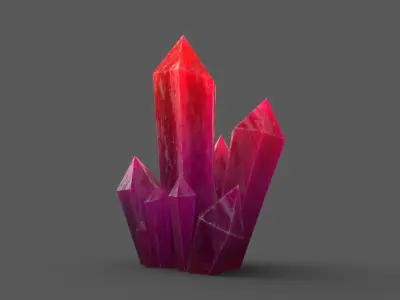 Crystal Low-poly crystals Low-poly 3D model