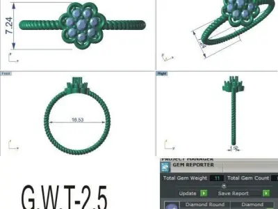 Ring - 23 3D print model