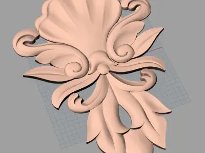 European furniture 3D relief models for CNC wood engraving E234 3D model
