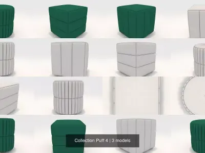 Collection Puff 4 3D Model Pack