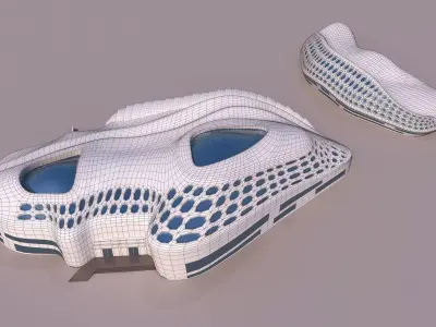0103 - Organic Building 3D model