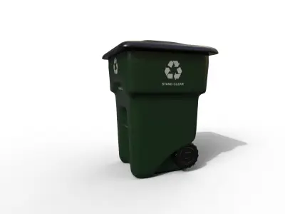Urban Trash Container Low-poly 3D model