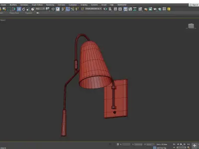  Simon Wall Sconce Low-poly 3D model