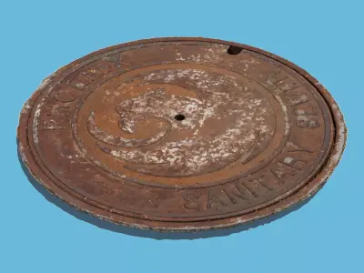 Sanitary Manhole Cover 3D model
