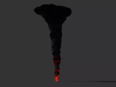 Low poly Volcano Low-poly 3D model