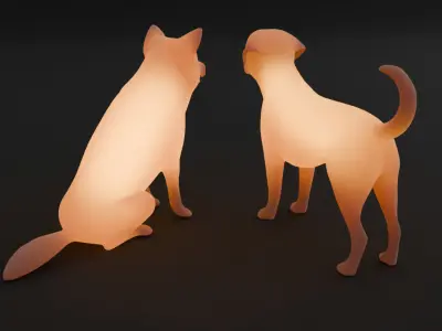 Indirect lighting for dogs 3D model