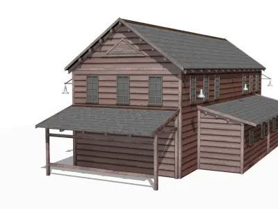 Old Warehouse Low-poly 3D model by sobul