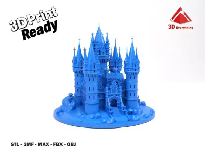 Model castle 3D print model