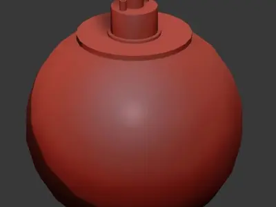 Les Acrobates De Gras No 322 Glass Ball Pendant Light 3D model