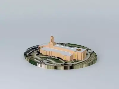 LDS. Temple  Newport Beach California ,Templo Mormon.122nd. O... Free 3D model