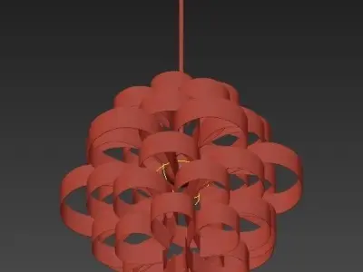 White Clouds Pendant 3D model