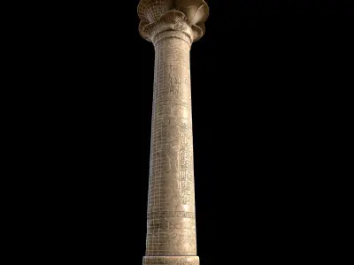Egyptian Column 3D model