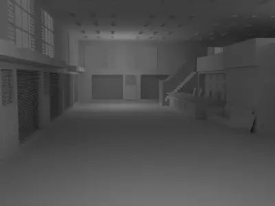 Hospital Interior No Material 3D model