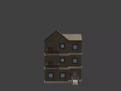 House Model 15 Low-poly 3D model