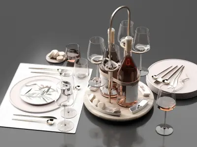 Drink Set 3D model