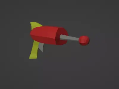 Sci-Fi Gun Low Poly Low-poly 3D model