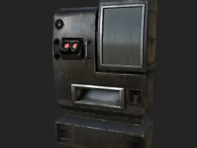 Cyberpunk Vending machine Low-poly 3D model