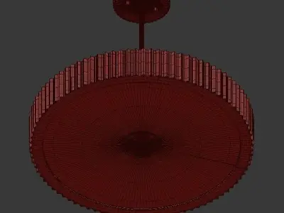 PARAMOUNT pendant light with brass finish 3D model