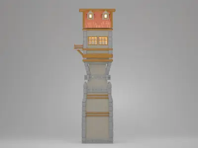 Medieval Tover 3D print model