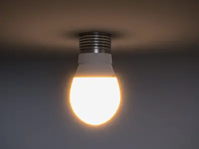 Light Bulb Low Poly Low-poly 3D model