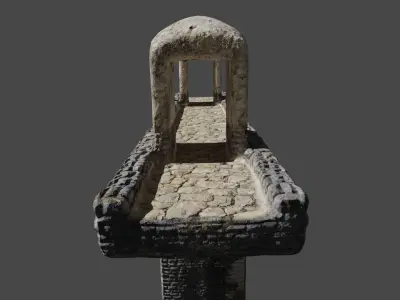 Medieval Bridge Free 3D model