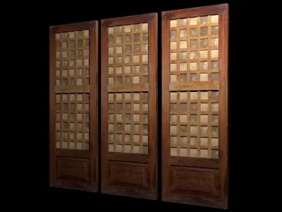 Capiz Windows 3D Model Low-poly 3D model