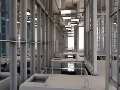 Futuristic Interior 10 3D model