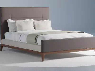 West Elm Parker Bed 3D model