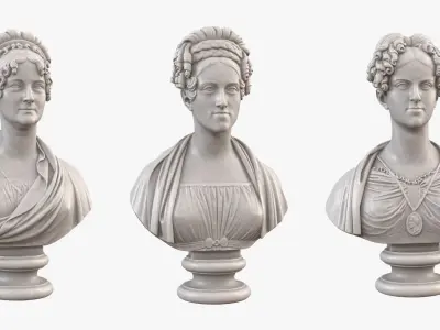  19th Century Female Busts 