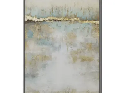 Abstract Painting Frame set 3D model 750