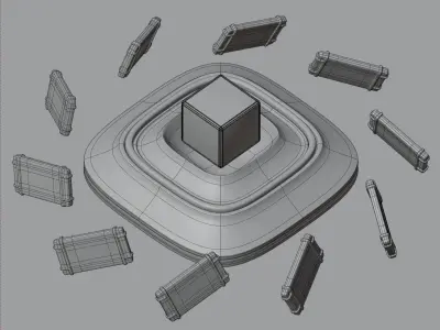 Abstract Art Scene 3D model