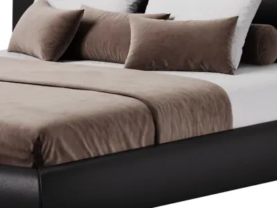 Bed Mid-Century Modern 3D model