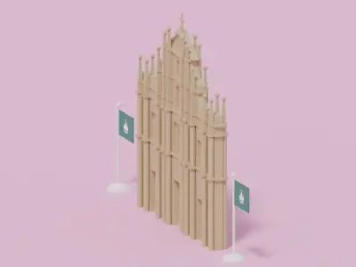 Ruins of Saint Paul Macau 3D model