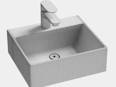 Washbasin Mira MR-3328 3D model