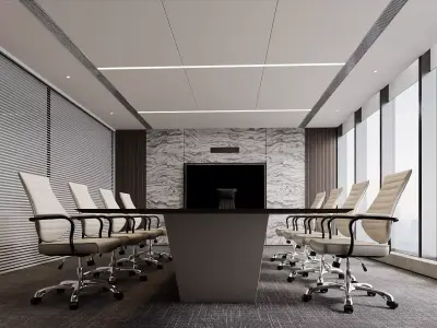Modern Corporate Conference Space 3D model